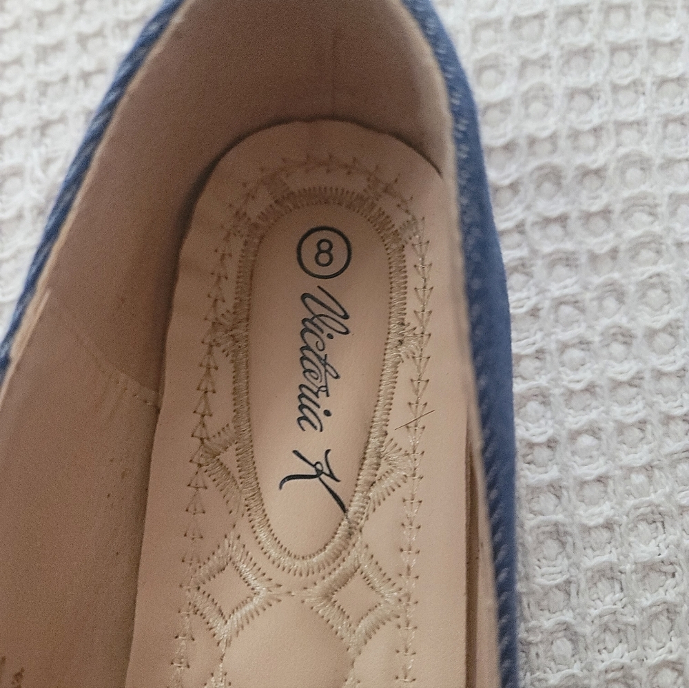 Victoria K Blue Denim Women's Shoes - Picture 3 of 4